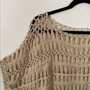 Crochet Knit Dolman Top
